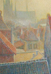View Towards the Church in Woerden